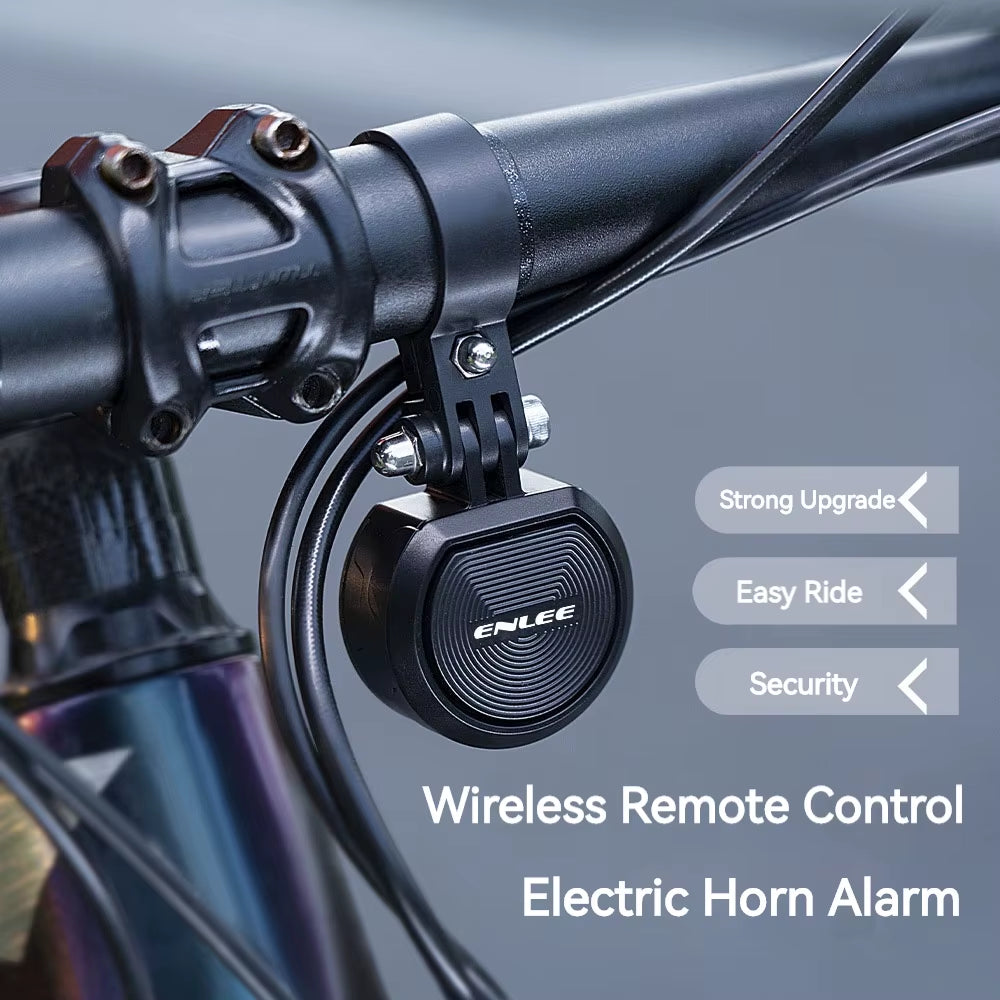 120DB USB Charge Bicycle Electric Bell Cycle Motorcycle Scooter Trumpet Horn Anti-Theft Alarm Siren & Remote Control