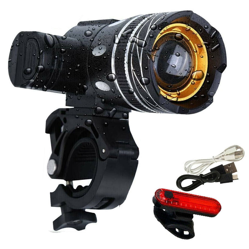 USB Rechargeable 2000LM Bike Front Light, MTB LED Headlight