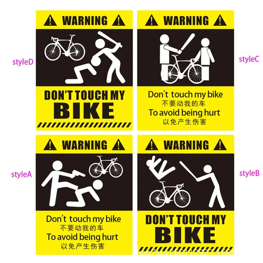 "Don't Touch My Bike!" Sticker