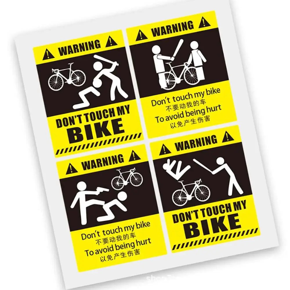 "Don't Touch My Bike!" Sticker