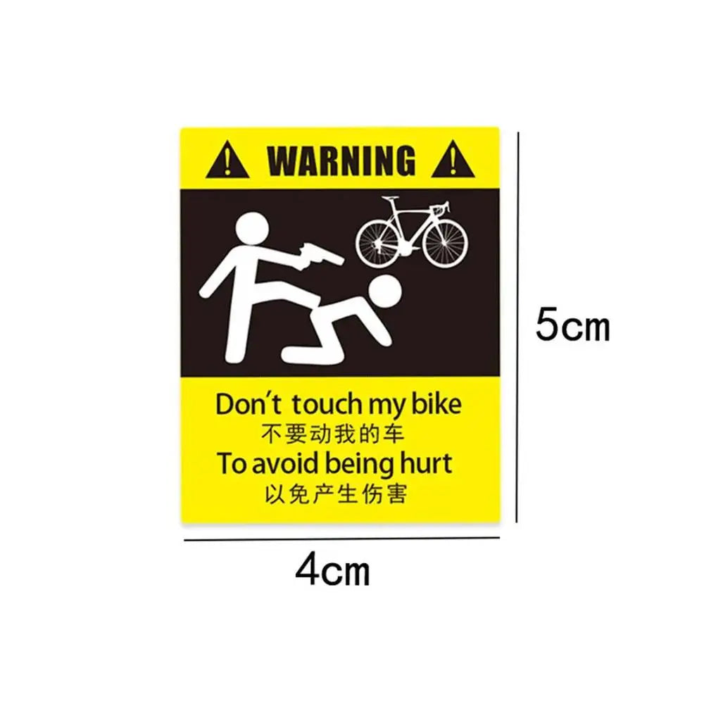 "Don't Touch My Bike!" Sticker