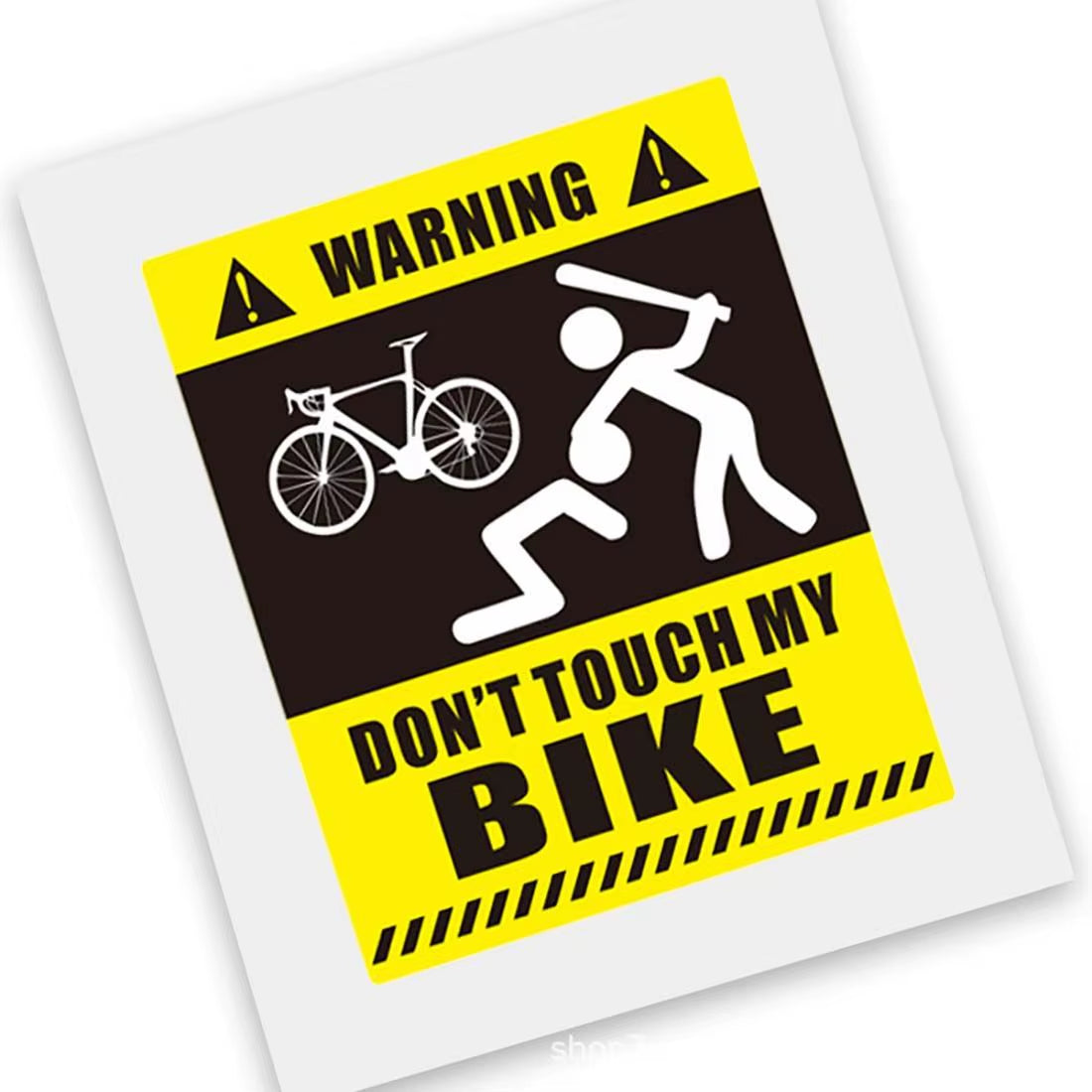 "Don't Touch My Bike!" Sticker