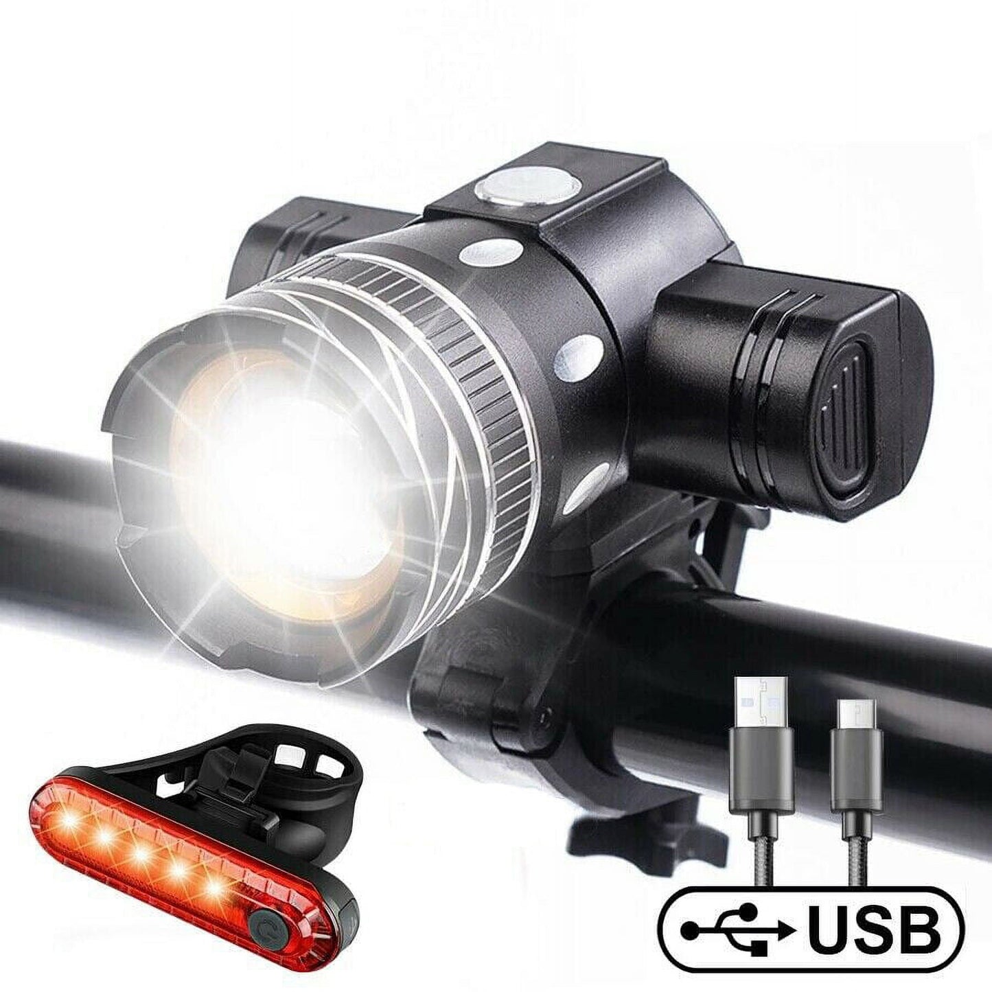 USB Rechargeable 2000LM Bike Front Light, MTB LED Headlight