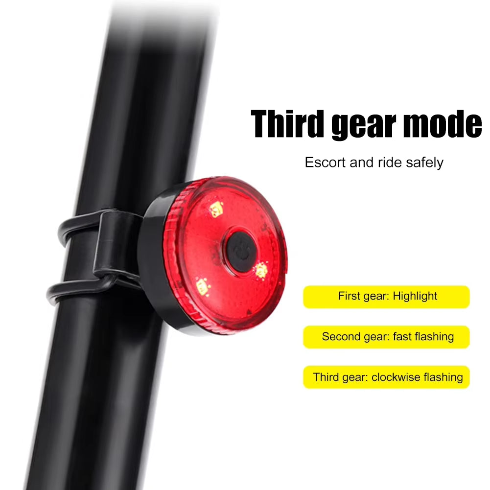 USB Rechargeable Bike Light Set, Front & Rear LED for Night Riding